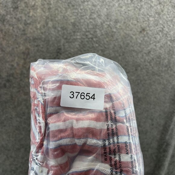 Anthropologie Akemi Kin Shirt Womens Large Red White Striped Embroidered Boho - Picture 12 of 12